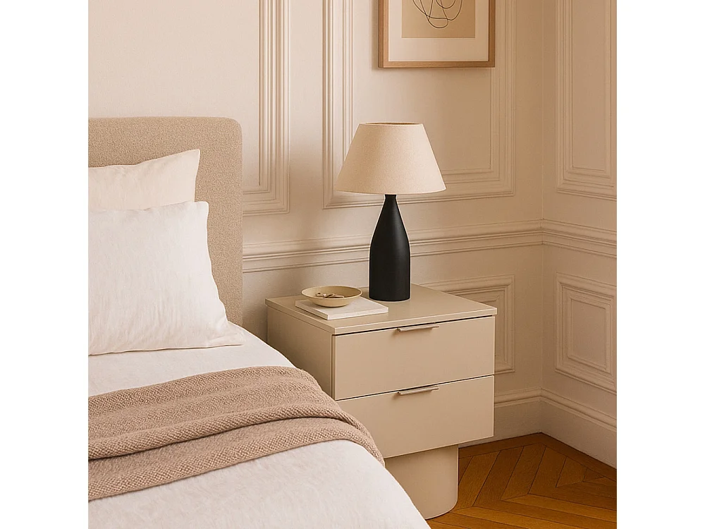 Chevet tafel 2 marter lades 50x56 cm