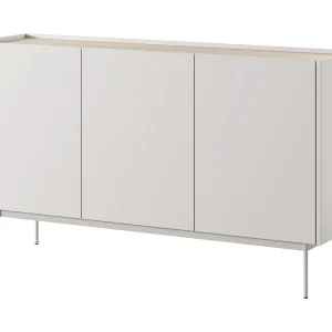 Buffet 3 deuren in hout lamellen 144×83 cm Buffet 3 deuren in hout lamellen 144×83 cm
