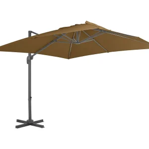Cedral Parasol met draagbare voet taupe Cedral Parasol met draagbare voet taupe