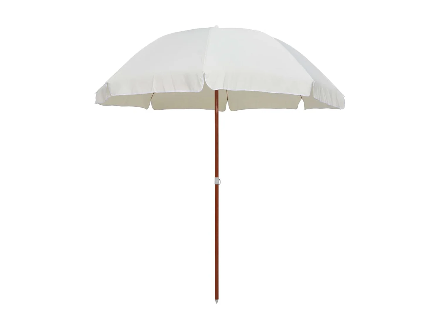 Brownsboro Parasol met stalen paal 240 cm zandkleurig