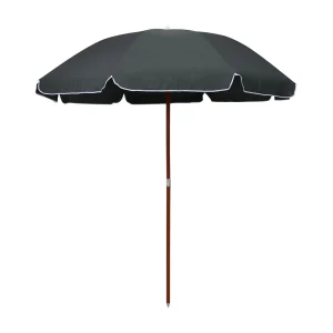 Brownsboro  Parasol met stalen paal 240 cm antracietkleurig