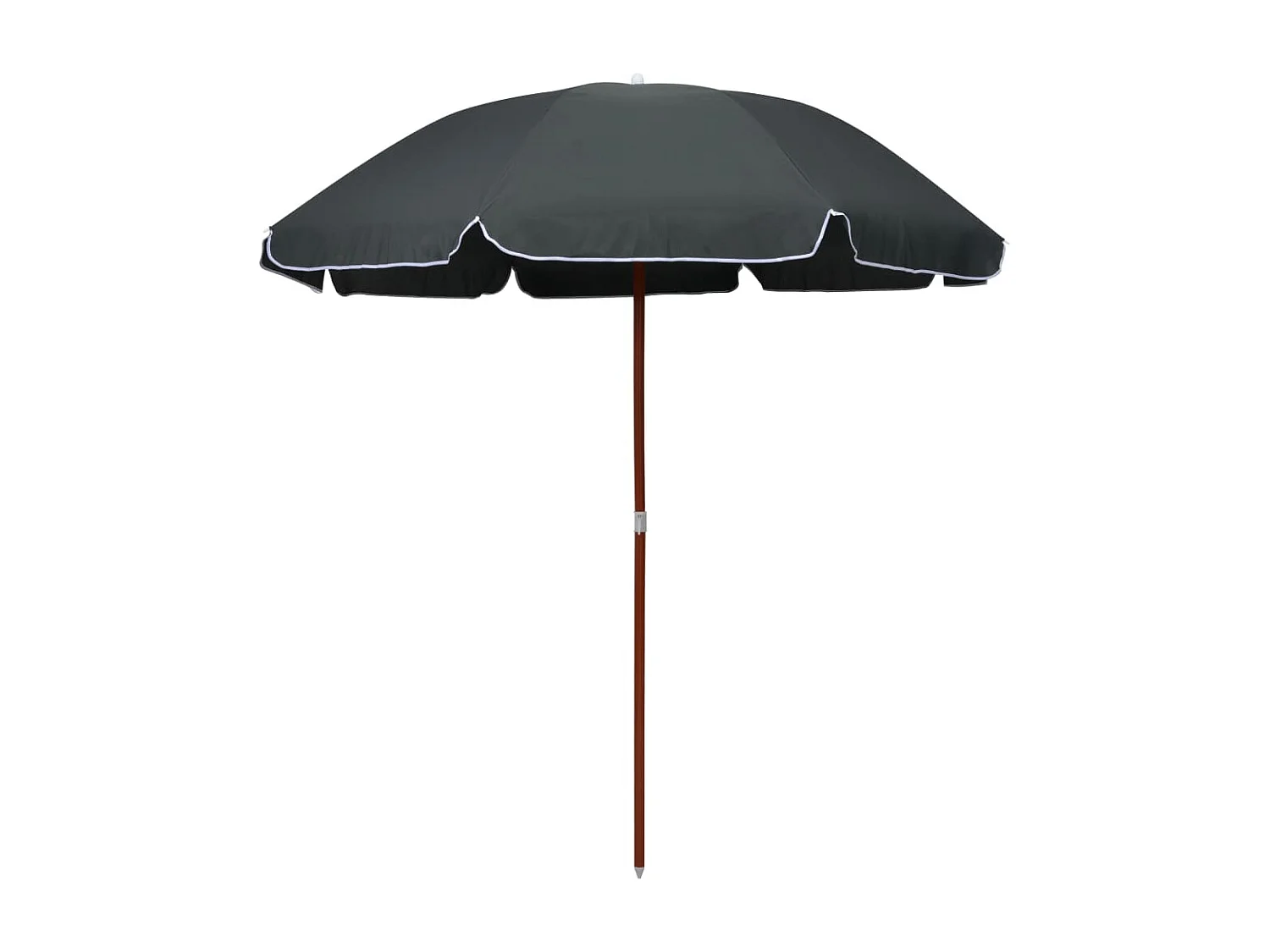 Brownsboro Parasol met stalen paal 240 cm antracietkleurig