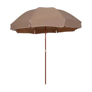Brownsboro  Parasol met stalen paal 300 cm taupe