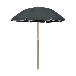 Brownsboro  Parasol met stalen paal 180 cm antracietkleurig