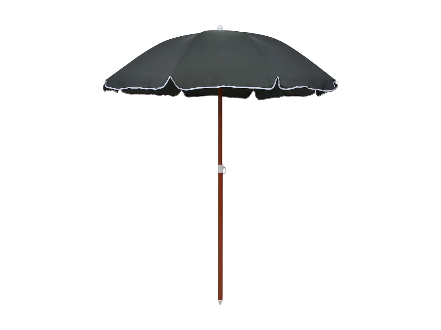 Brownsboro Parasol met stalen paal 180 cm antracietkleurig