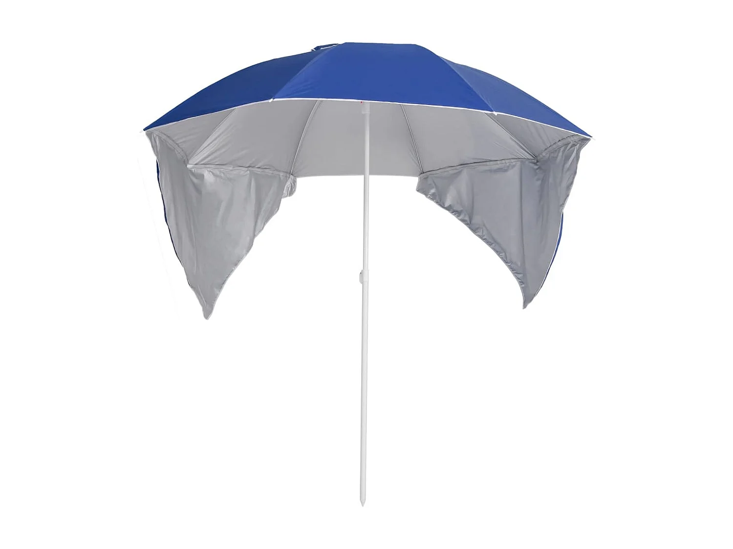 Ceyda Strandparasol met zijwanden 215 cm blauw