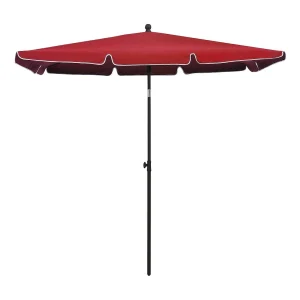 Caylan Parasol met paal 210×140 cm bordeauxrood Caylan Parasol met paal 210×140 cm bordeauxrood