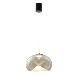 Brena – Enkele cognackleurige hanglamp van Fabas Luce – 14W dimbare LED – Plafondlamp – Diameter 33cm