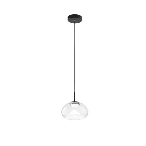 Brena – Transparante enkele hanglamp van Fabas Luce – Dimbare 10W LED – Plafondlamp – Diameter 22cm
