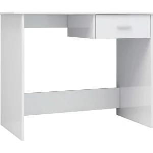 Broad Brook  Bureau 100x50x76 cm bewerkt hout hoogglans wit