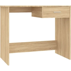 Broad Brook Bureau 100x50x76 cm bewerkt hout gerookt eikenkleurig Broad Brook Bureau 100x50x76 cm bewerkt hout gerookt eikenkleurig