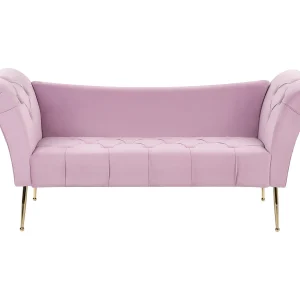 Chaise longue fluweel lichtpaars NANTILLY Chaise longue fluweel lichtpaars NANTILLY