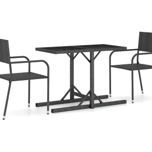 Brinal  3-delige Tuinset zwart