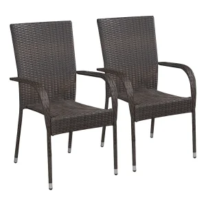 Carroll 3-delige Tuinset poly rattan bruin Carroll 3-delige Tuinset poly rattan bruin