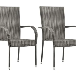 Carroll 3-delige Tuinset poly rattan grijs Carroll 3-delige Tuinset poly rattan grijs