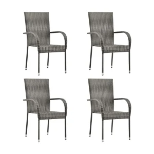 Carroll 5-delige Tuinset poly rattan grijs Carroll 5-delige Tuinset poly rattan grijs