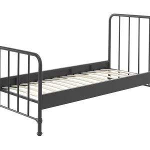 Bronx mat zwart metalen eenpersoonsbed 90×200 cm Bronx mat zwart metalen eenpersoonsbed 90×200 cm