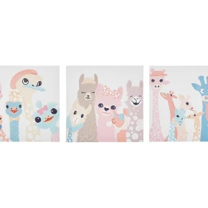 Canvasprint set van 3 meerkleurig TILLIA