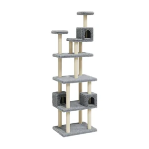 Cerindra  Kattenmeubel met sisal krabpalen 188 cm lichtgrijs