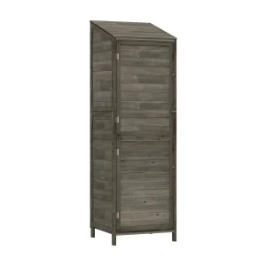 Bristol Tuinschuur 55x52x174,5 cm massief vurenhout antracietkleurig Bristol Tuinschuur 55x52x174,5 cm massief vurenhout antracietkleurig