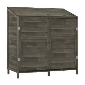 Bristol  Tuinschuur 102x52x112 cm massief vurenhout antracietkleurig