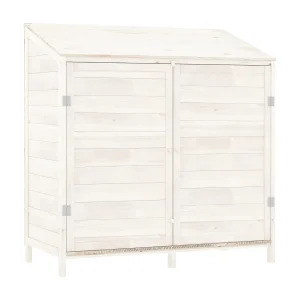 Bristol  Tuinschuur 102x52x112 cm massief vurenhout wit