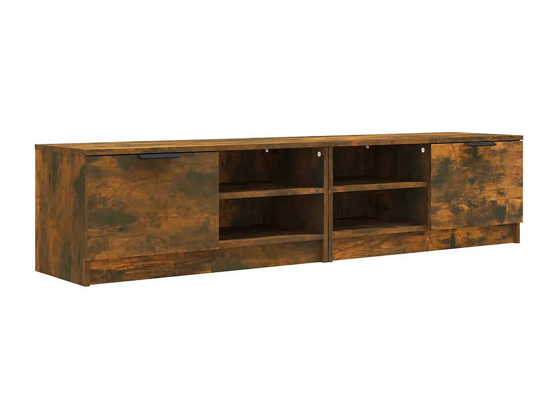 Bryvra Tv-meubelen 2 st 80x35x36,5cm bewerkt hout gerookt eikenkleurig
