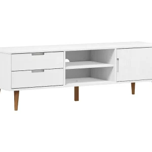 Brila Tv-meubel MOLDE 158x40x49 cm massief grenenhout wit Brila Tv-meubel MOLDE 158x40x49 cm massief grenenhout wit