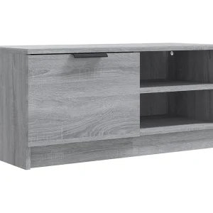 Bryvra Tv-meubel 80x35x36,5 cm bewerkt hout grijs sonoma eikenkleurig Bryvra Tv-meubel 80x35x36,5 cm bewerkt hout grijs sonoma eikenkleurig