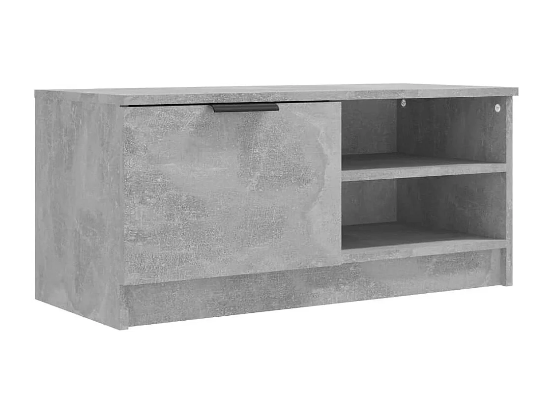 Bryvra Tv-meubel 80x35x36,5 cm bewerkt hout betongrijs