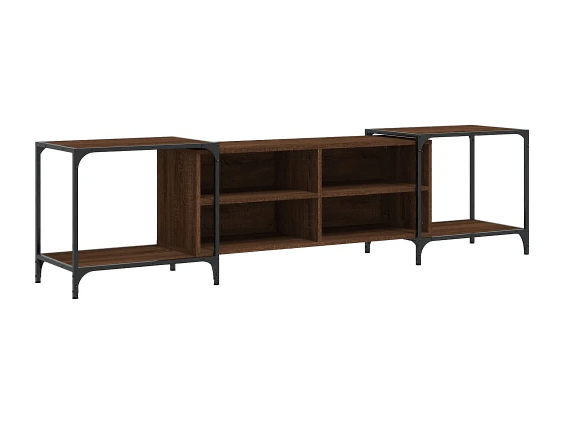 Celorna Tv-meubel 203x37x50 cm bewerkt hout bruin eikenkleur