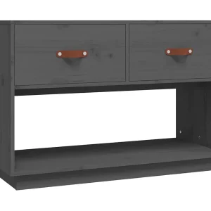Carly Grace Tv-meubel 90x40x60 cm massief grenenhout grijs Carly Grace Tv-meubel 90x40x60 cm massief grenenhout grijs