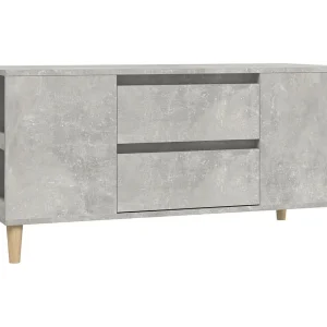 Broomfield Tv-meubel 102×44,5×50 cm bewerkt hout betongrijs Broomfield Tv-meubel 102×44,5×50 cm bewerkt hout betongrijs