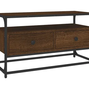 Bralir  Tv-meubel 80x35x45 cm bewerkt hout bruin eikenkleur