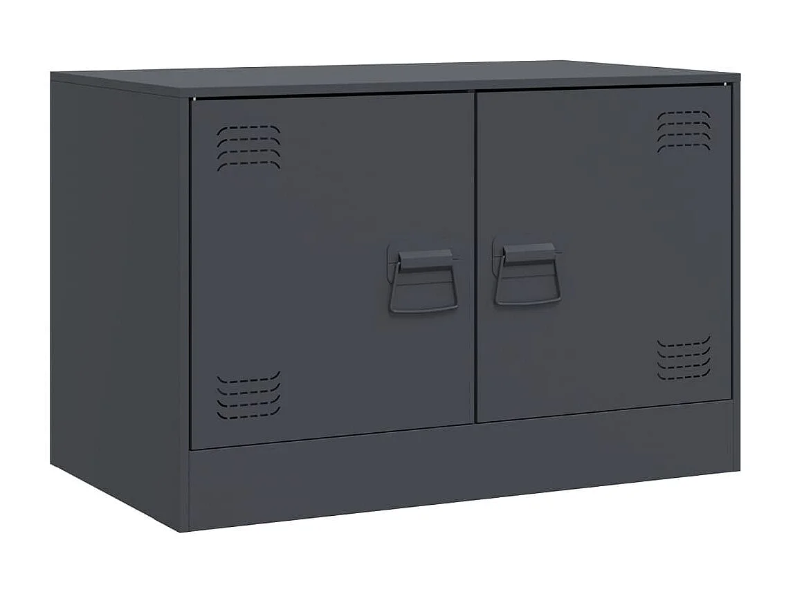 Castlerea Tv-meubel 67x39x44 cm staal antracietkleurig