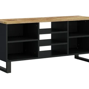 Chambersburg Tv-meubel 100x33x46 cm massief mangohout en bewerkt hout Chambersburg Tv-meubel 100x33x46 cm massief mangohout en bewerkt hout