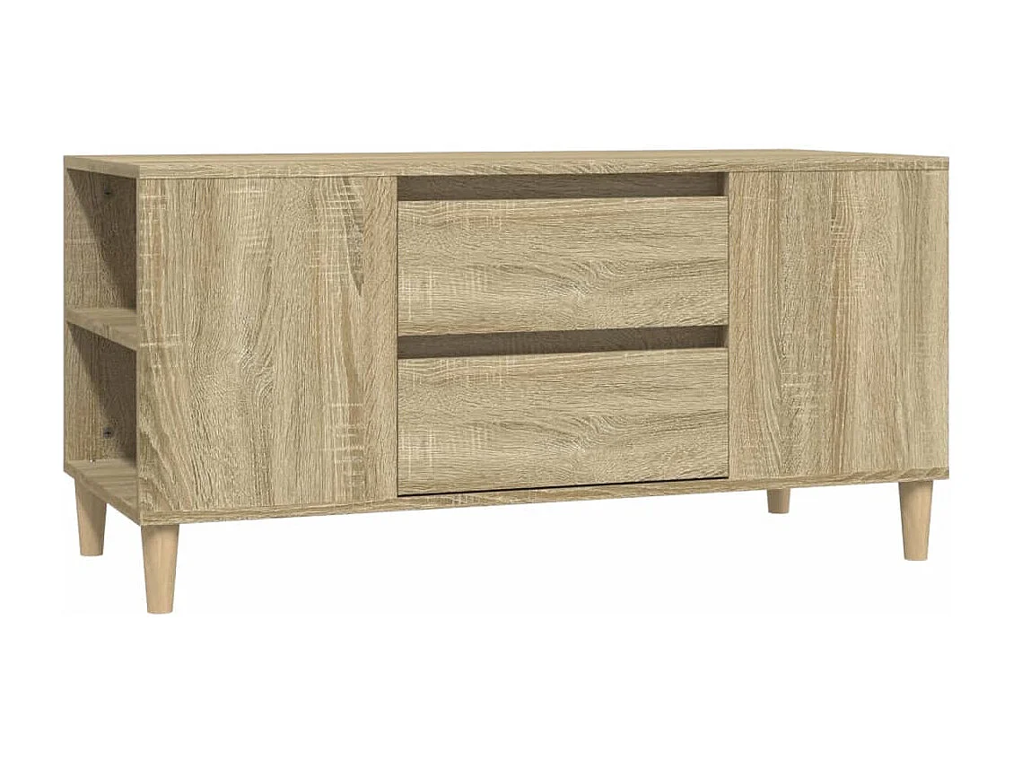 Broomfield Tv-meubel 102x44,5x50 cm bewerkt hout sonoma eikenkleurig