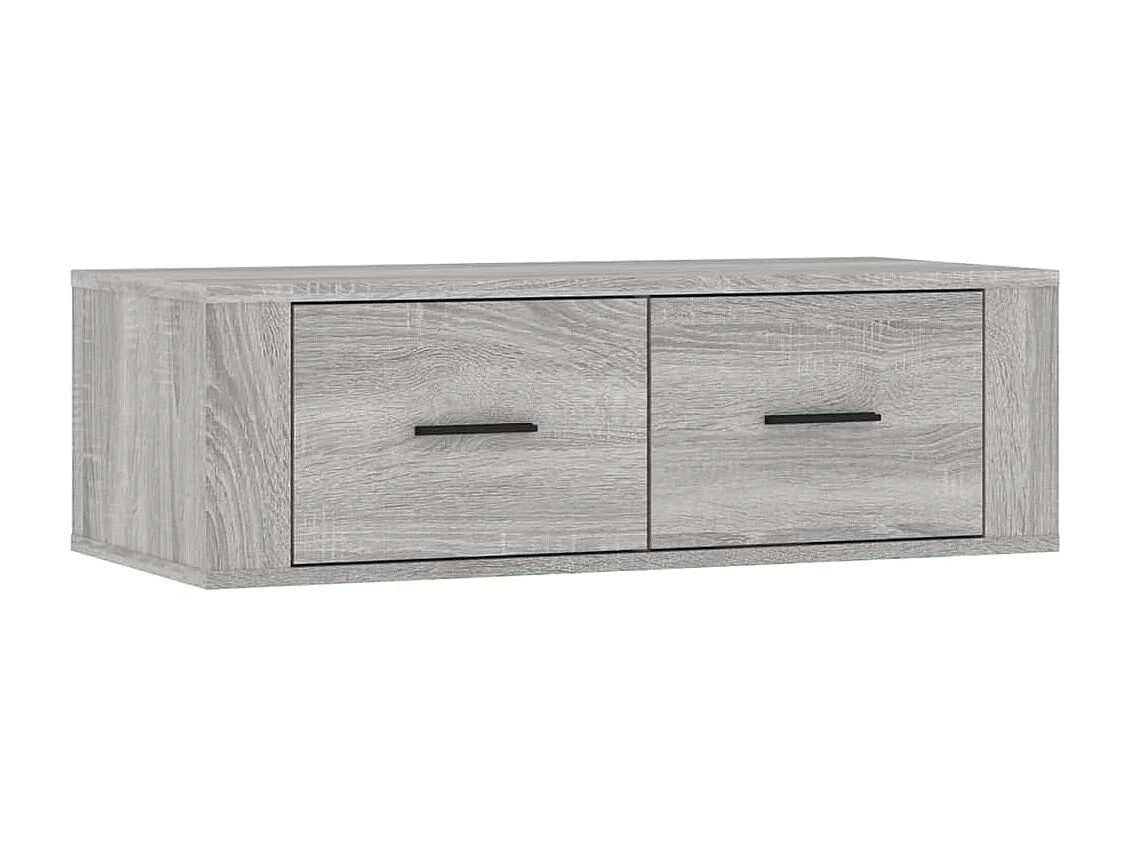 Castlewarden Tv-hangmeubel 80x36x25 cm bewerkt hout grijs sonoma eikenkleur