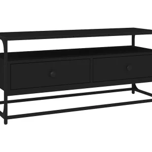 Bralir  Tv-meubel 100x35x45 cm bewerkt hout zwart