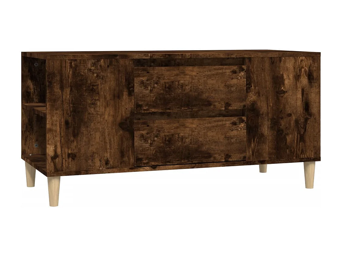 Broomfield Tv-meubel 102x44,5x50 cm bewerkt hout gerookt eikenkleurig