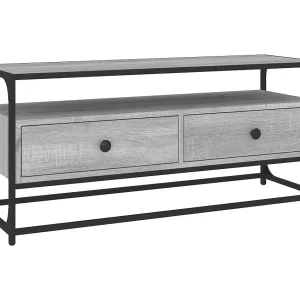 Bralir  Tv-meubel 100x35x45 cm bewerkt hout grijs sonoma eikenkleurig