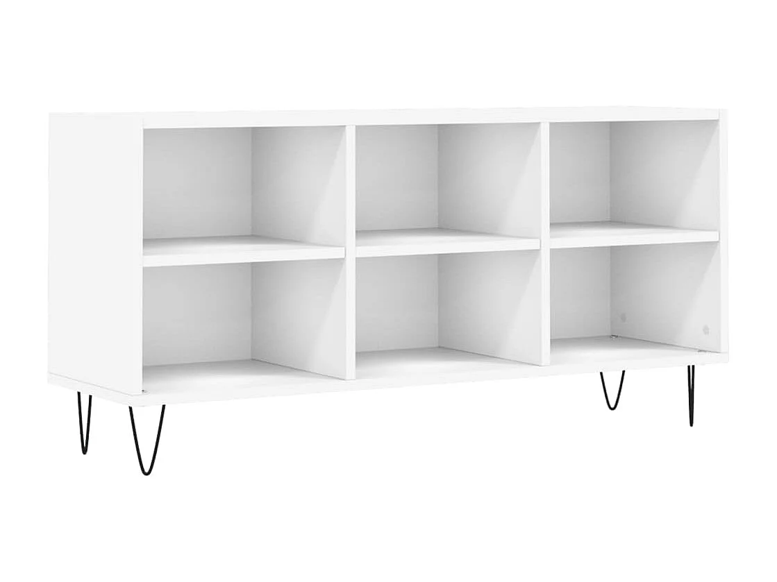 Cemre Tv-meubel 103,5x30x50 cm bewerkt hout wit