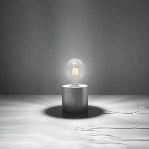 Bureaulampen Nalvado industrieel van  – 1 lichtbronnen 3000K – L.10 x H.10 cm – grijs