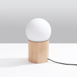 Bureaulampen Lust modern van  – 1 lichtbronnen 4000K – L.12 x H.21 cm – natuurlijk hout