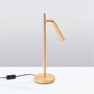 Bureaulamp Brill modern van – 1 lichtbronnen 4000K – L.14 x H.43 cm – gouden Bureaulamp Brill modern van – 1 lichtbronnen 4000K – L.14 x H.43 cm – gouden