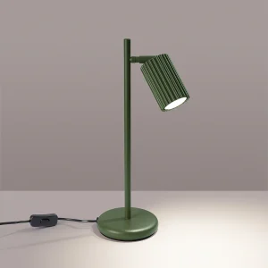 Bureaulamp Gloow minimalistisch van – 1 lichtbronnen 3000K – L.14,5 x H.43 cm – olijfgroen Bureaulamp Gloow minimalistisch van – 1 lichtbronnen 3000K – L.14,5 x H.43 cm – olijfgroen