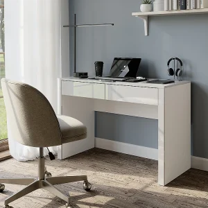 Bureau wit hoogglans/wit 110x50x75.5 annabelle
