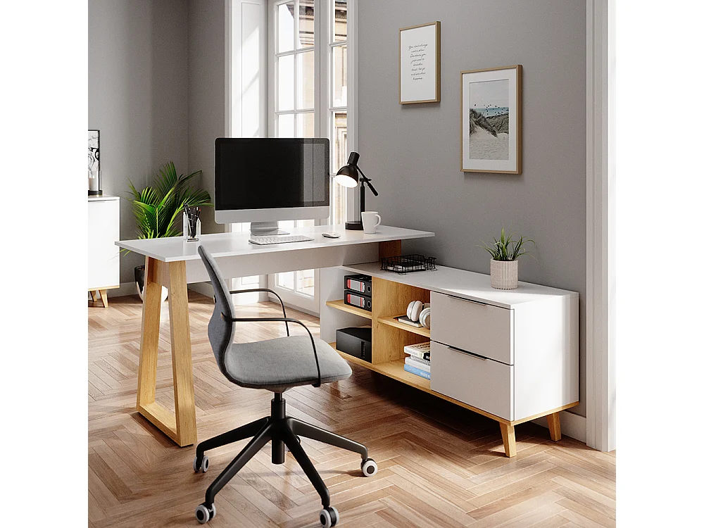 Bureau wit 138x60x77 nautica