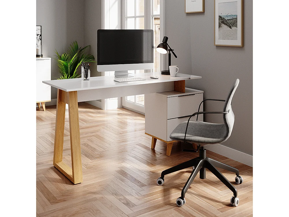 Bureau wit 138x60x77 nautica
