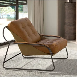 Bruine leren fauteuil 5155 ANGEL CERDA